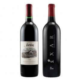 Logo Branded Etched Jordan Cabernet with 1 Color Fill  Logo Branded Etched Jordan Cabernet with 1 Color Fill