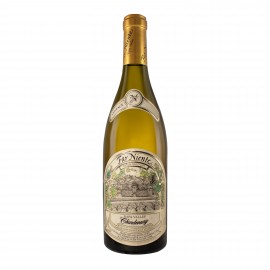 Etched Far Niente Chardonnay White Wine w/Color Fill with Logo  Etched Far Niente Chardonnay White Wine w/Color Fill with Logo