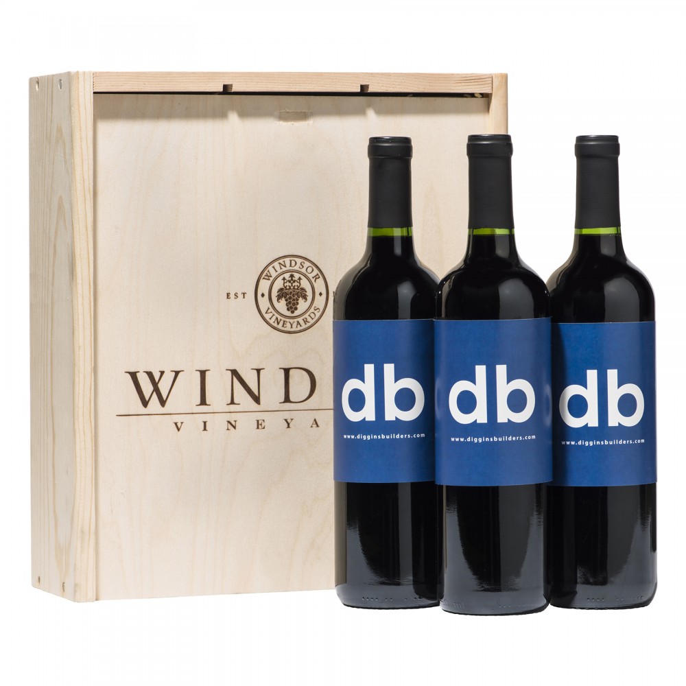 Logo Branded Custom Labeled Windsor Vineyards Cabernet Sauvignon Napa Valley Platinum Series Wine