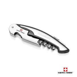 Swiss Force Impressive Wine Tool - Silver with Logo  Swiss Force Impressive Wine Tool - Silver with Logo