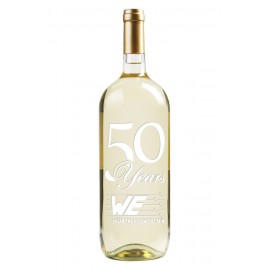 Etched Chardonnay White Wine 1.5L with 1 Color Fill with Logo  Etched Chardonnay White Wine 1.5L with 1 Color Fill with Logo