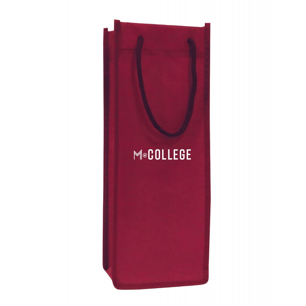 Single Bottle Wine Tote Custom Printed Single Bottle Wine Tote Custom Printed