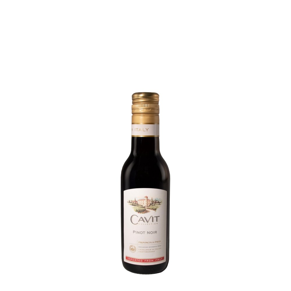 Custom Labeled Etched Cavit Mini Pinot Noir w/Color Fill