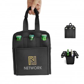 Neoprene 6 Pack Bottle Can Carrier with Logo