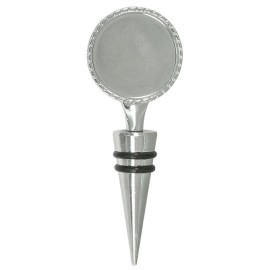 Logo Branded Wine Stopper - 2-Sided - With 1.5 Inch Full Color Inserts