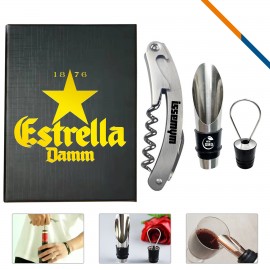 Logo Branded Cinlia Wine Opener Set  Logo Branded Cinlia Wine Opener Set