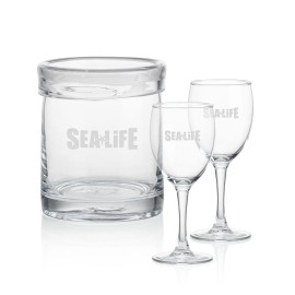 Spencer Wine Caddy & 2 Wine with Logo  Spencer Wine Caddy & 2 Wine with Logo