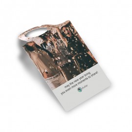 PaperSplash 2 5/8" x 4 3/4" Wine Bottle Hanger Custom Printed