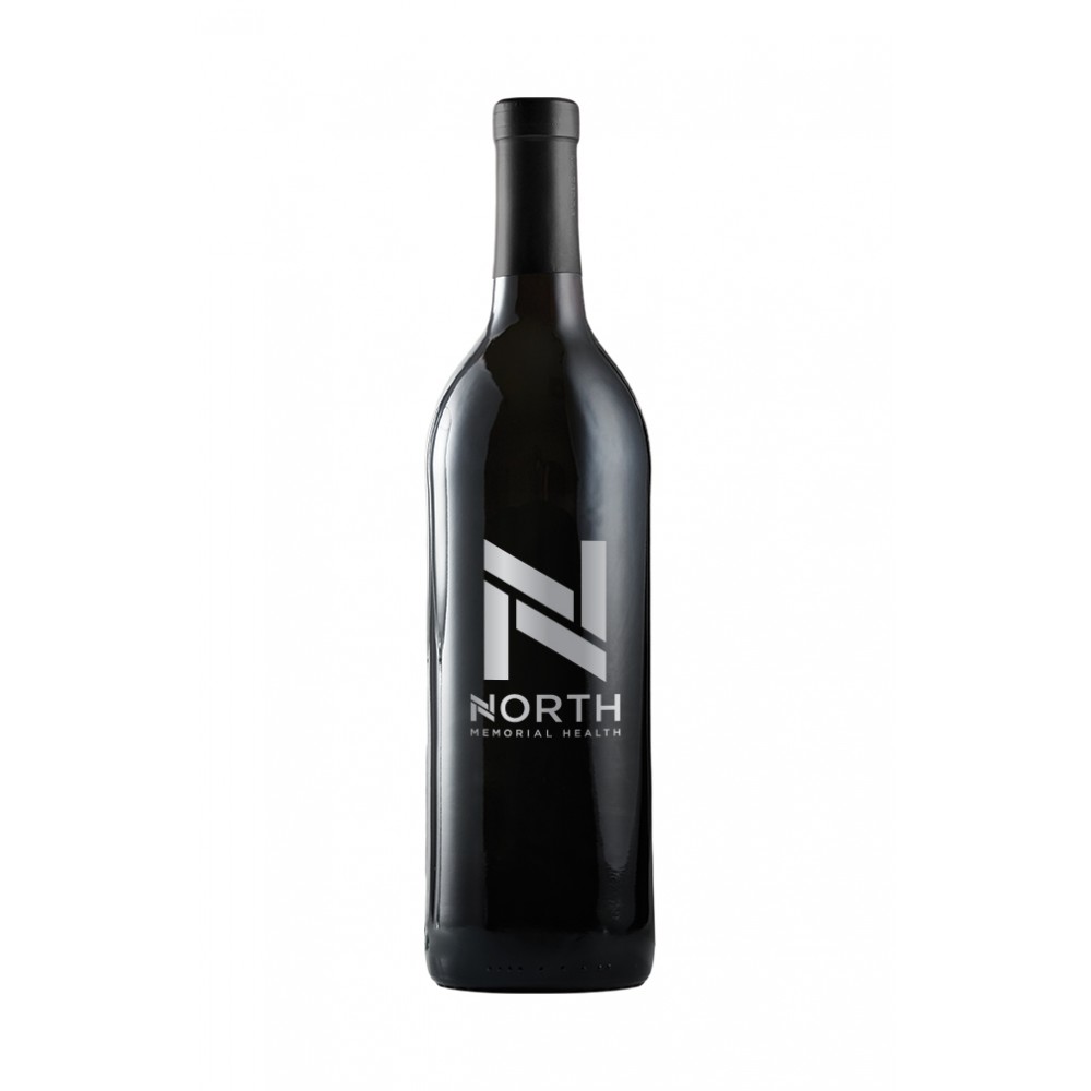 Logo Branded Etched Cabernet Sauvignon Red Wine with 1 Color Fill