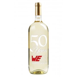 Etched Chardonnay White Wine 1.5L with 2 Color Fill with Logo  Etched Chardonnay White Wine 1.5L with 2 Color Fill with Logo