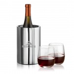 Custom Printed Jacobs Wine Cooler & 2 Crestview Stemless Wine