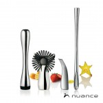 Nuance 4pc Bar Acessory Set - Stainless with Logo