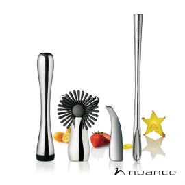 Nuance 4pc Bar Acessory Set - Stainless with Logo  Nuance 4pc Bar Acessory Set - Stainless with Logo