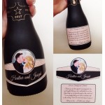 Personalized Mini Champagne/Wine Label 187ml - Custom Branded with your text, logo or photo Custom Printed