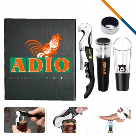 Landy Wine Opener Set with Logo  Landy Wine Opener Set with Logo