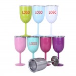 Logo Branded Stainless Steel Insulated Wine Glass