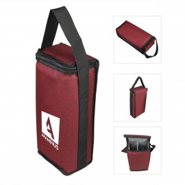 2 Bottle Insulated Wine Tote with Logo