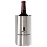Stainless Steel 1-Bottle Wine Chiller with Logo