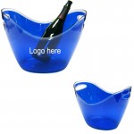Custom 3.5 L Plastic Ice Bucket w/ Handles