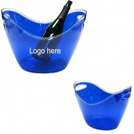 Custom 3.5 L Plastic Ice Bucket w/ Handles