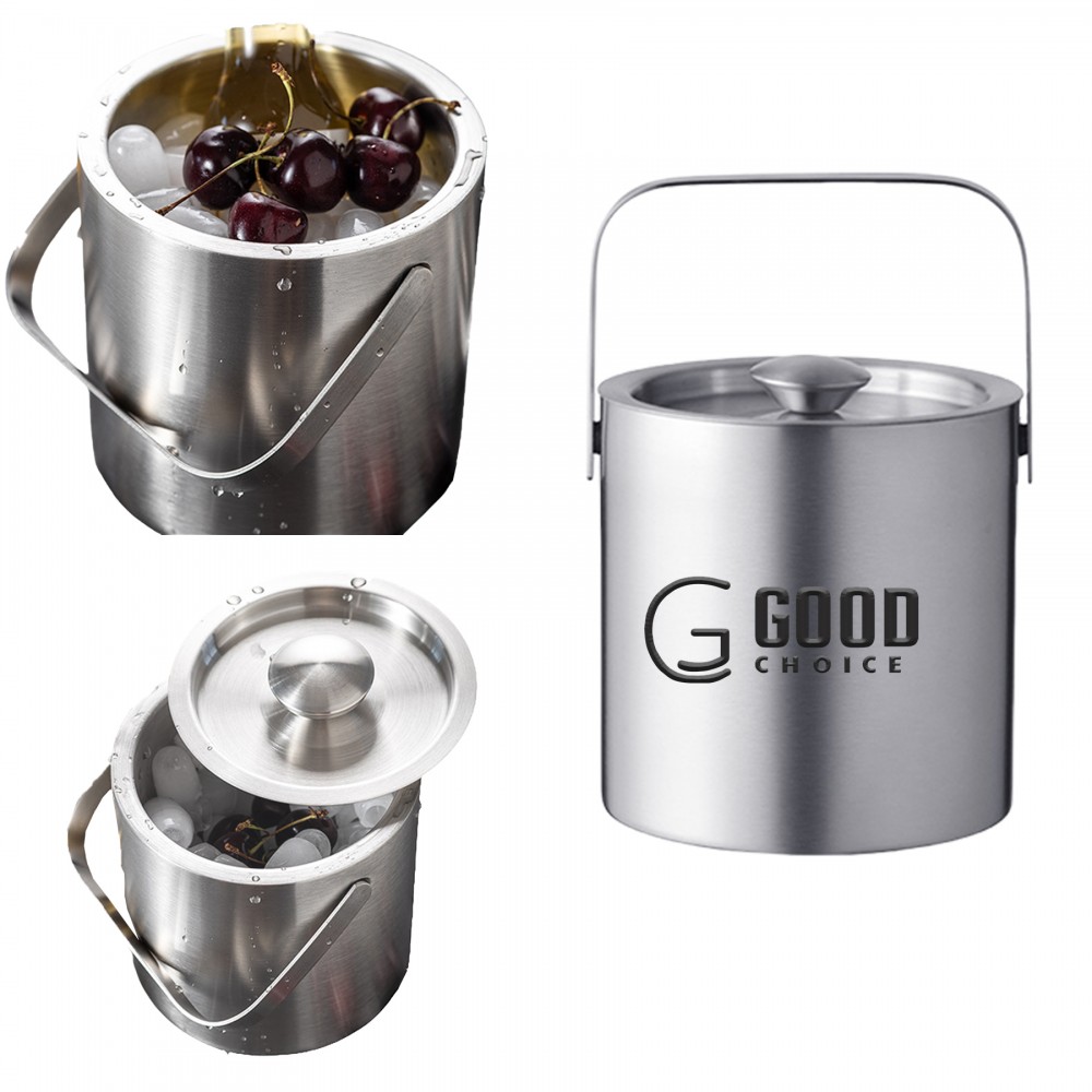 Promotional Bar Double Layer Stainless Steel Ice Bucket