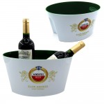 Double Colors Oval Bucket With Build-In Handle/7L with Logo