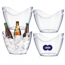 8 Liter Clear Acrylic Ice Bucket MOQ 10 PCS with Logo  8 Liter Clear Acrylic Ice Bucket MOQ 10 PCS with Logo