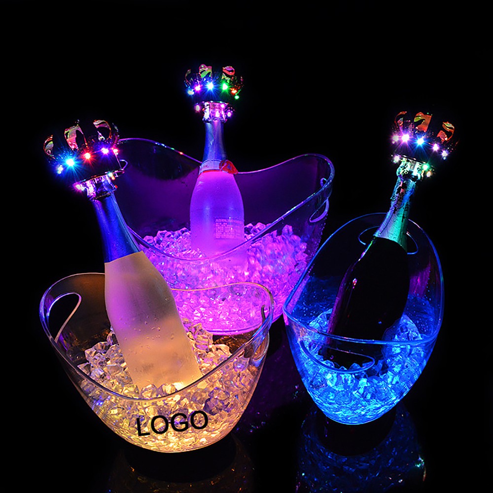 Colorful Glowing Ice Bucket with Logo Colorful Glowing Ice Bucket with Logo