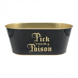 Custom 8L Galvanized Oval Beverage Tub