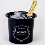 6 1/4 Qt. Plastic Champagne Bucket with Logo