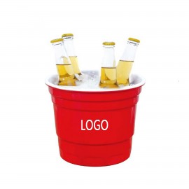 Custom Red Ice Bucket 200oz  Custom Red Ice Bucket 200oz