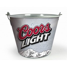 Wood Handle Ice Bucket With One Opener with Logo