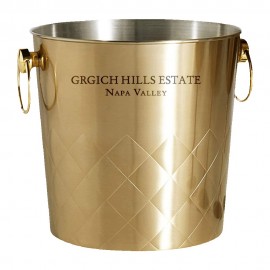 Diamond Stainless Steel Ice Bucket with Logo