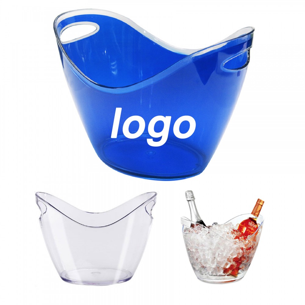 Personalized Plastic Ice Bucket