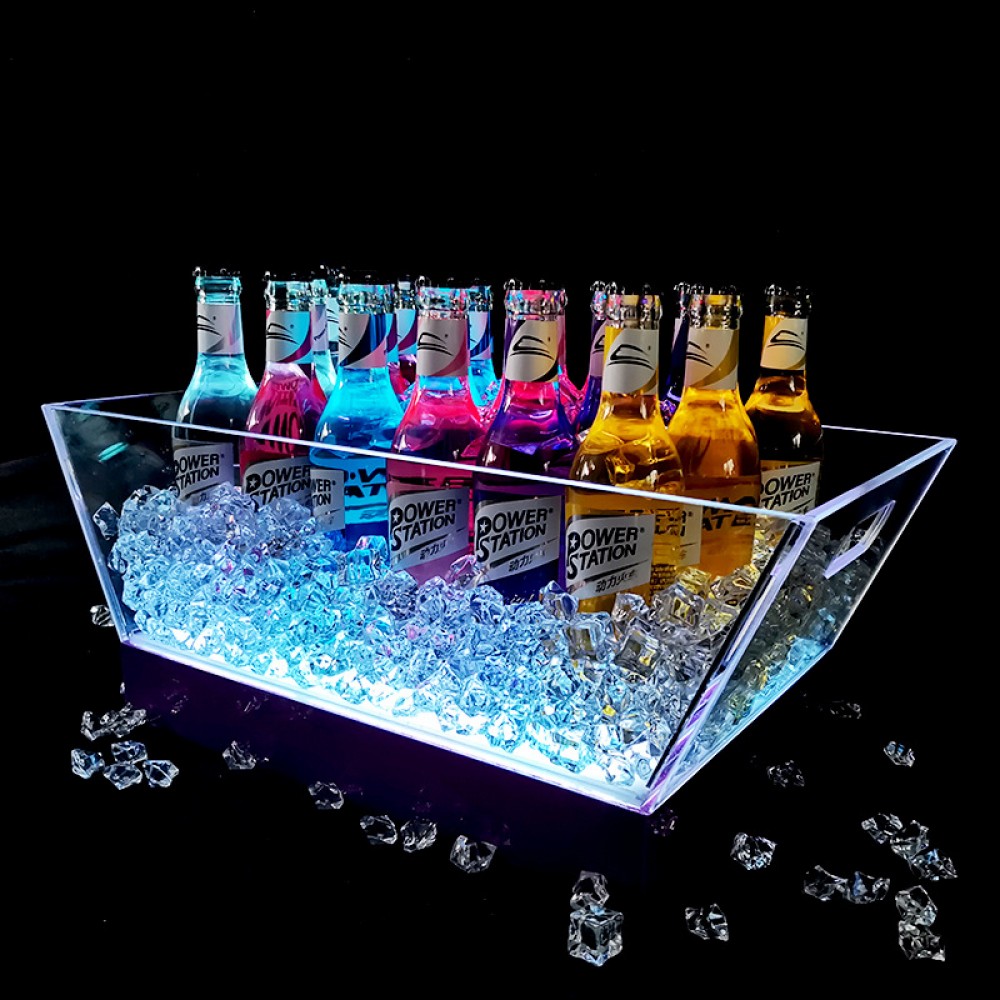 Led Ice Bucket With Clear Acrylic with Logo