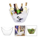 8L Acrylic Champagne Wine Ice Bucket with Logo