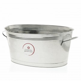 True Galvanized Ice Bucket with Logo  True Galvanized Ice Bucket with Logo
