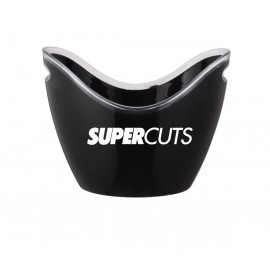 6Qt Black Ice Bucket with Logo  6Qt Black Ice Bucket with Logo
