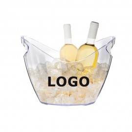 Acrylic Champagne Wine Ice Bucket with Logo