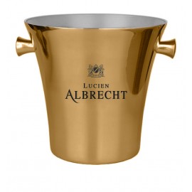 Elegant Metal Ice Bucket with Logo