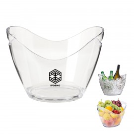 Promotional 4 Liter Food Grade Clear Acrylic Plastic Ice Bucket for Drink & Party  Promotional 4 Liter Food Grade Clear Acrylic Plastic Ice Bucket for Drink & Party