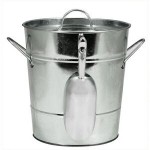 Country Home Galvanized Ice Bucket with Logo