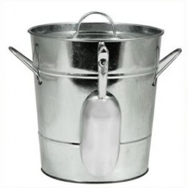 Country Home Galvanized Ice Bucket with Logo  Country Home Galvanized Ice Bucket with Logo