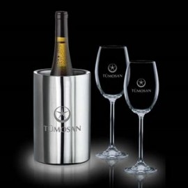 Logo Branded Jacobs Wine Cooler & 2 Woodbridge Wine