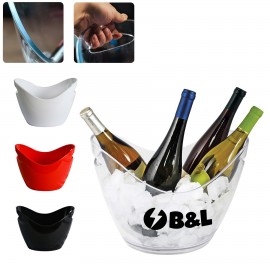 Ice Bucket Acrylic Bucket Beverage Bucket for Beer Drink Cooler Party Bucket with Logo