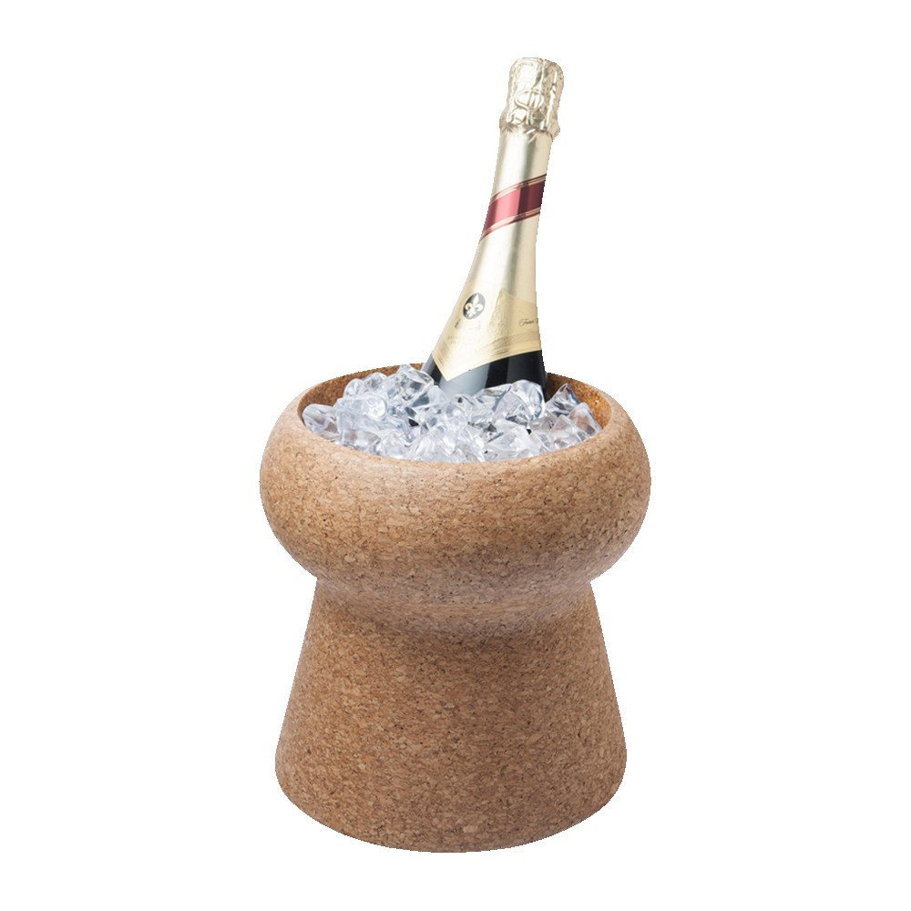 Champagne Cork Ice Bucket with Logo