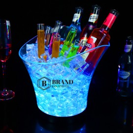 4L Clear Champagne Wine Ice Bucket with Logo  4L Clear Champagne Wine Ice Bucket with Logo