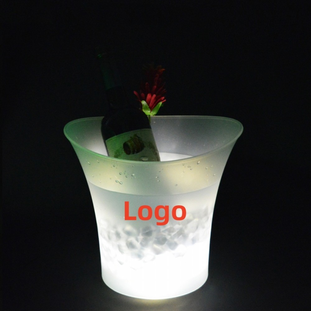 Custom Plastic LED Ice Bucket ( 5L ) with Logo Custom Plastic LED Ice Bucket ( 5L ) with Logo
