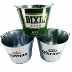 Logo Branded 5 Quart Galvanized Ice Bucket