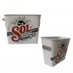 Square Ice Bucket with Logo